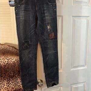 Ralph Lauren Kids Dark Blue Skinny Jeans